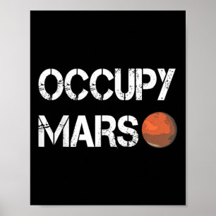 Poster L'explorateur Occupy Mars Space