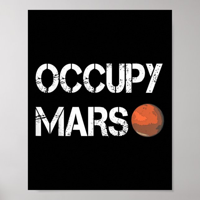 Poster L'explorateur Occupy Mars Space (Devant)
