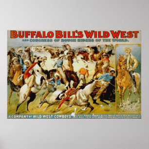Poster L'exposition occidentale sauvage de Buffalo Bill