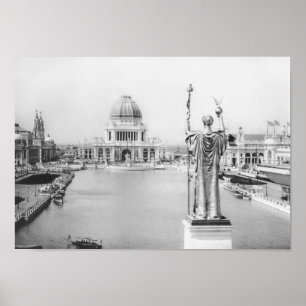 Poster L'Exposition universelle de Chicago - la ville
