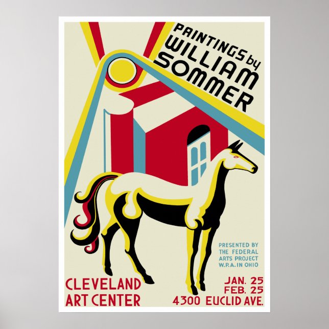 Poster L'exposition William Sommer (Devant)
