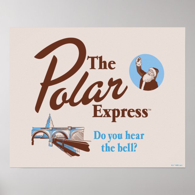 Poster L'Express polaire | "Entendez-Vous La Cloche" Retr (Devant)