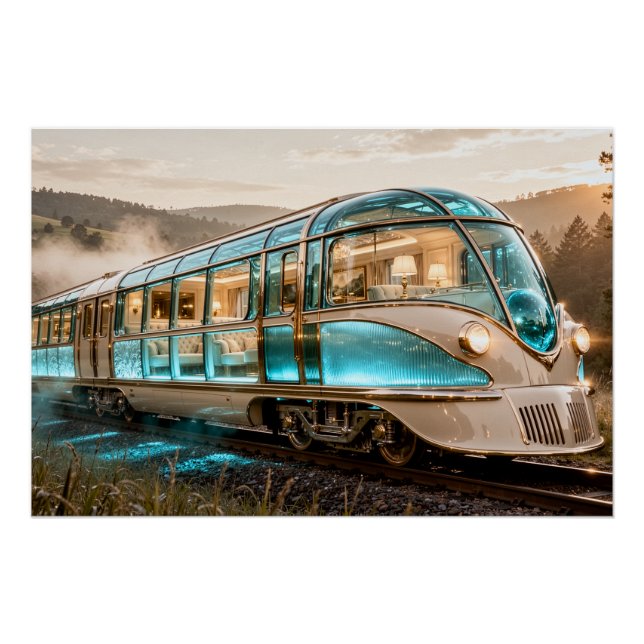 Poster L'Express Turquoise (Devant)