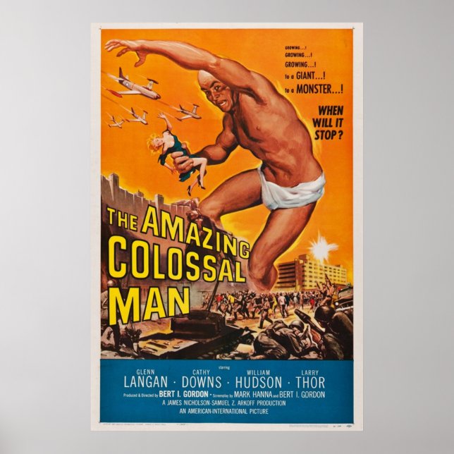 Poster L'Extraordinaire Homme Colossal Hollywood Horror V (Devant)