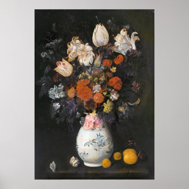 Poster Leyster - Fleurs Dans Un Vase (Devant)
