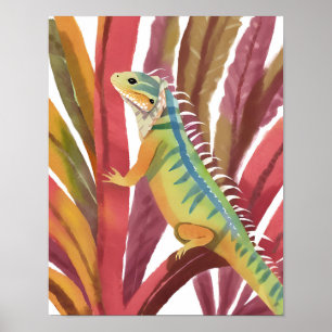 Poster Lézard des caraïbes