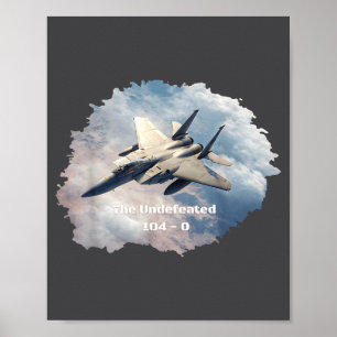 Poster L'F-15 invaincu, 104-0, V3 - Série patriotique
