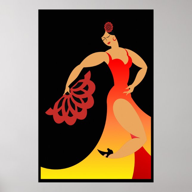 Poster LG. Danseuse de flamenco (Devant)