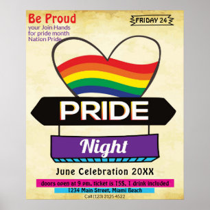 Poster LGBT Be Fier Party
