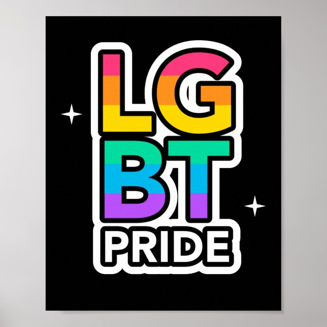 Poster LGBT+FIDE. Amour Rainbow (Devant)