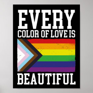 Poster LGBT Gay pride Mois Chaque Couleur D'Amour Est