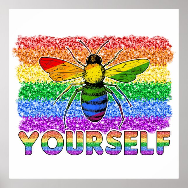 Poster LGBT Soyez vous-même (Devant)