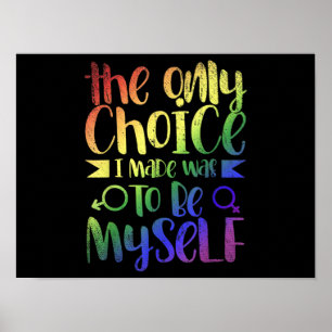 Poster LGBTQ Gay pride pour l'égalité des droits humains 