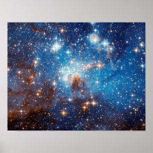 Poster LH 95 Star Forming Region - Hubble Space Photo