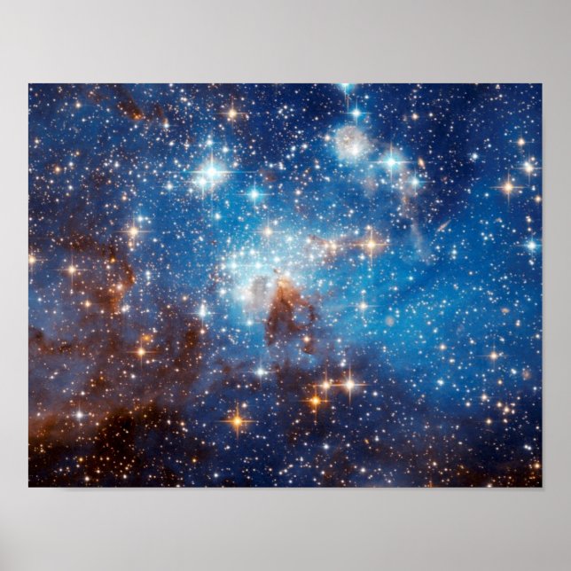 Poster LH 95 Star Forming Region - Hubble Space Photo (Devant)
