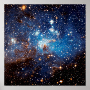 Poster LH 95 Star Forming Region - Hubble Space Photo