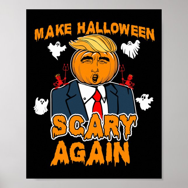 Poster L'Halloween de Trump qui fait peur à Halloween à n (Devant)