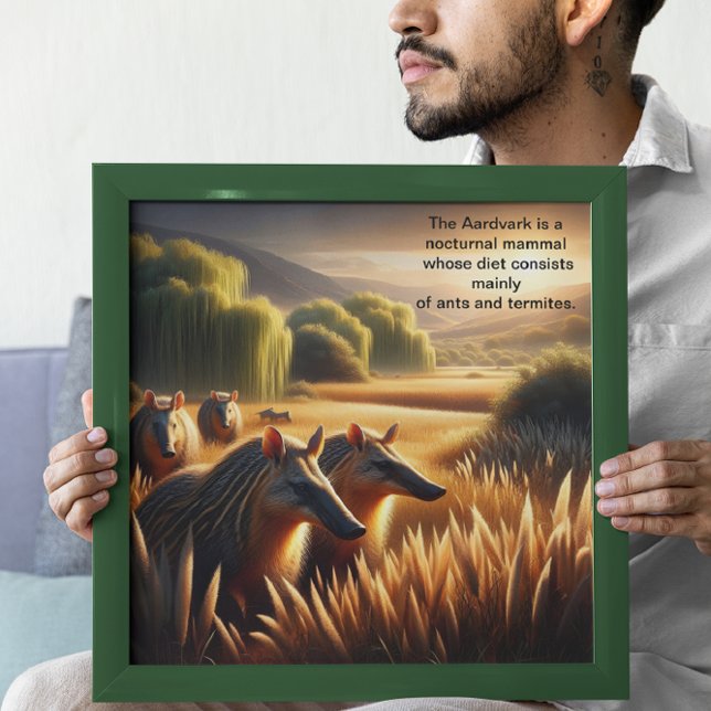 Poster L'harmonie d'Aardvark dans la nature (Créateur téléchargé)