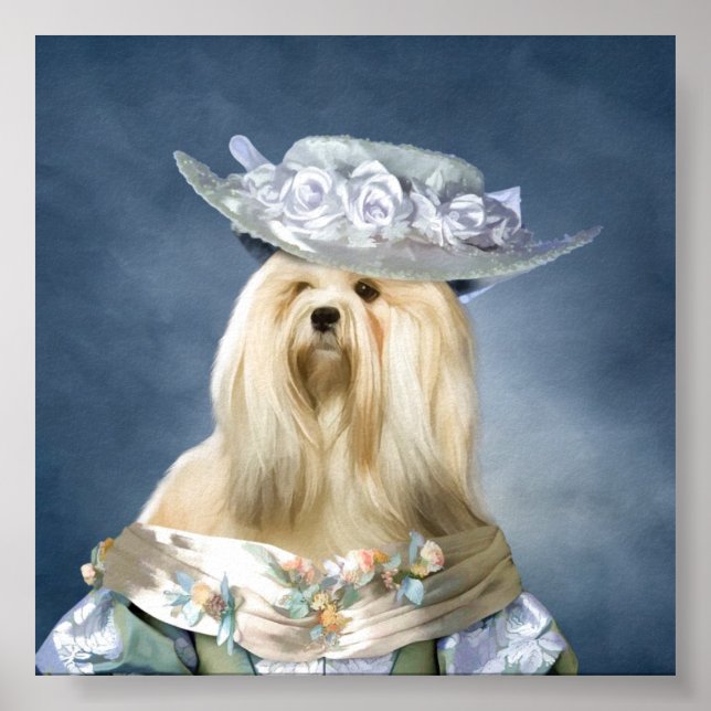 Poster Lhasa Apso Baroness Imprimer (Devant)