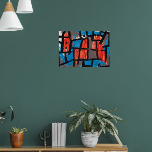Poster L'Heure avant une nuit ,Bleu Peinture célèbre