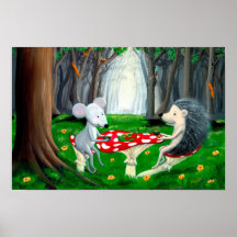 L'heure du thé | Pépinière de Woodland | Souris & 