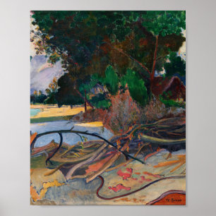 Poster L'Hibiscus par Paul Gauguin