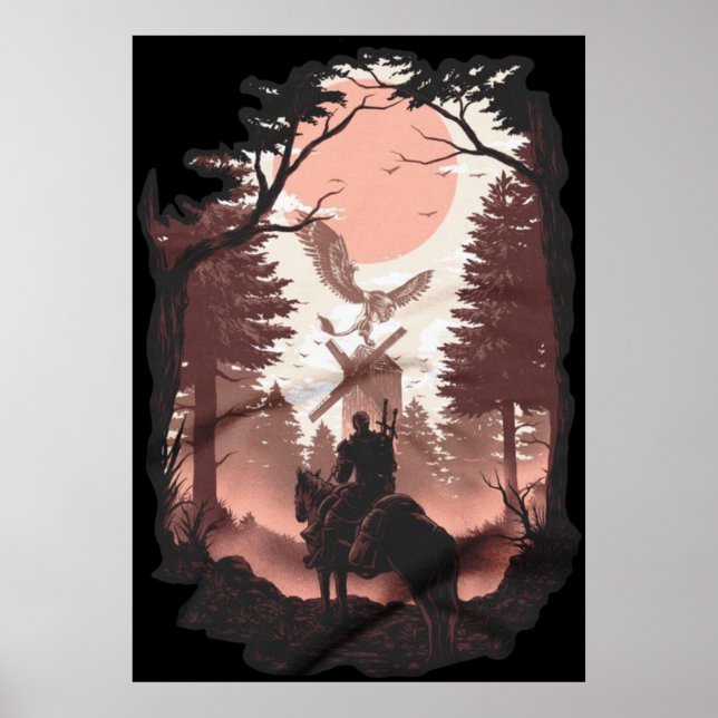 Poster L'histoire de la chasse sauvage Witcher (Devant)