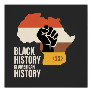 Poster L'histoire des Noirs est la culture et le patrimoi