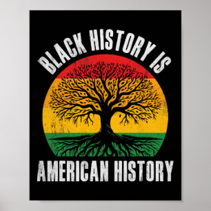 Poster L'histoire des Noirs est l'histoire américaine Bhm