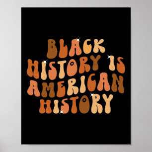 Poster L'histoire noire est l'histoire américaine Bhm Afr