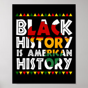 Poster L'histoire noire est l'histoire américaine Patriot