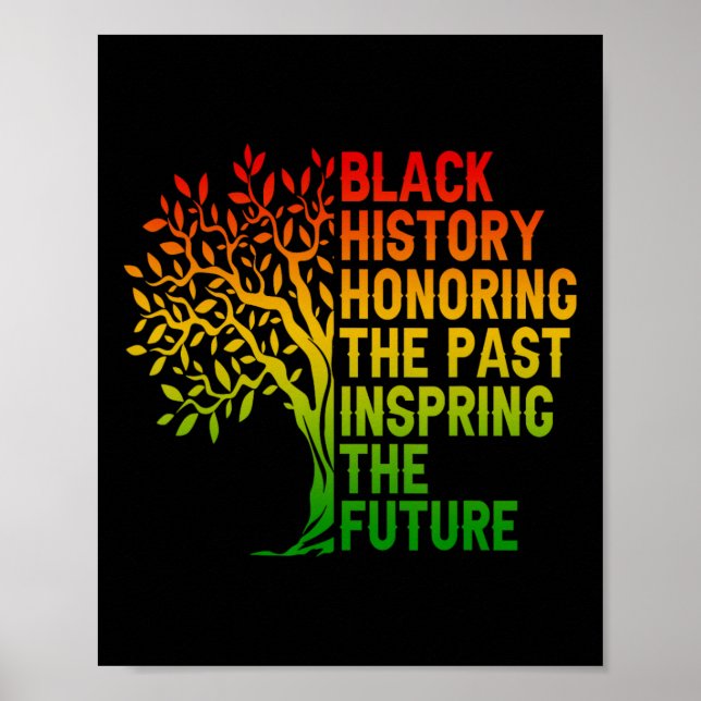Poster L'histoire noire honore le passé de la fierté afri (Devant)