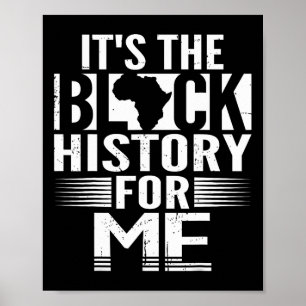 Poster L'Histoire Noire Pour Moi Africain Américain Noir
