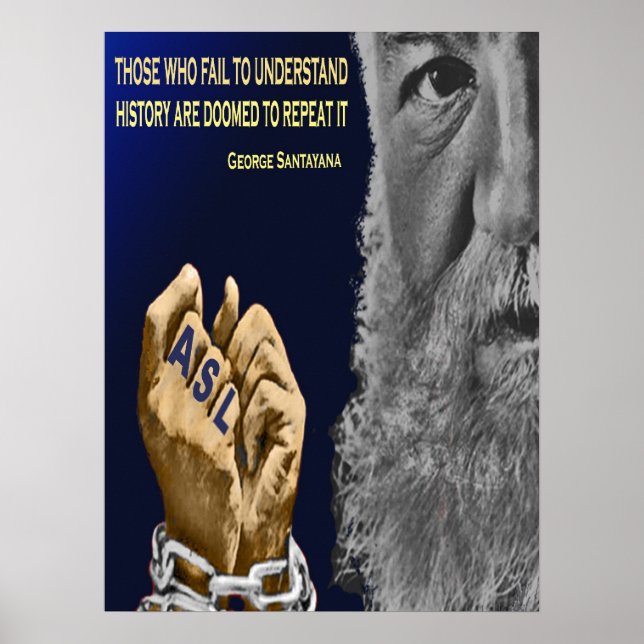 Poster L'Histoire Sourde Se Répète. 45.72x60.96cm (Devant)