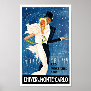 Poster L'Hiver a Monte Carlo