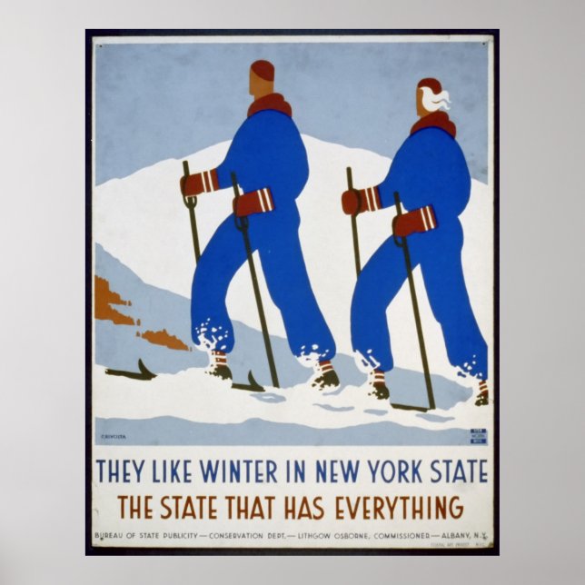 Poster L'hiver à New York (Devant)