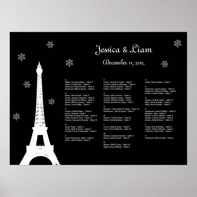 Poster L'hiver à Paris (Devant)