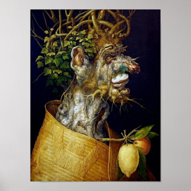 Poster L'hiver, Arcimboldo (Devant)