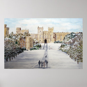 Poster L'hiver au château de Windsor par Farida Greenfiel