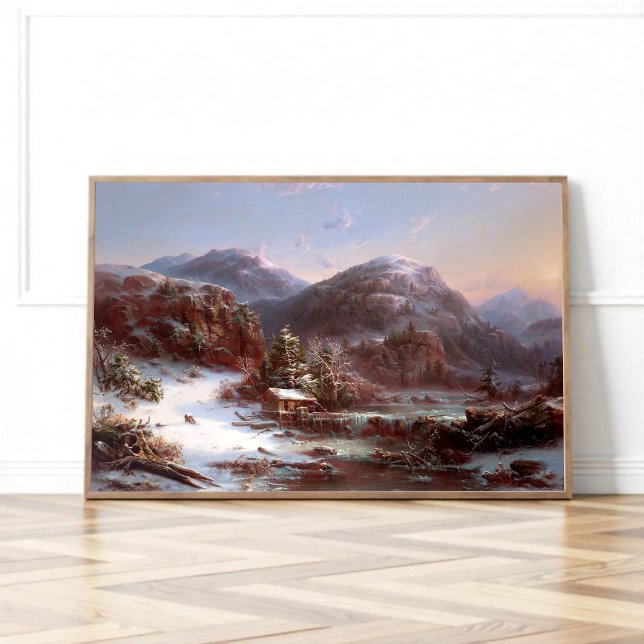 Poster L'hiver dans les montagnes (Créateur téléchargé)