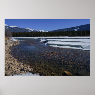 Poster L'hiver le long de la rivière Athabasca