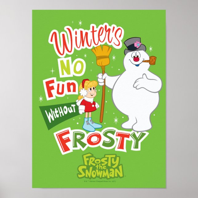 Poster L'hiver ne s'amuse pas sans Frosty le Snowman™ (Devant)