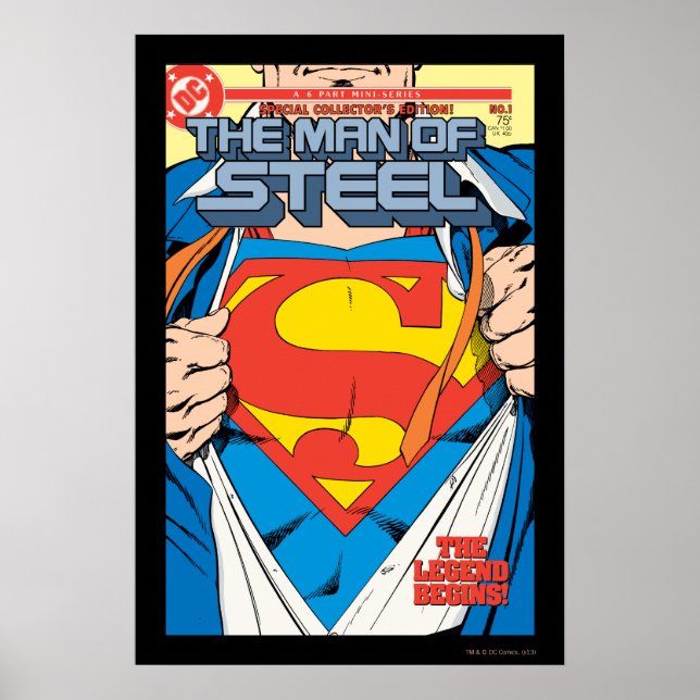 Poster L'homme de l'acier #1 Edition Collector (Devant)