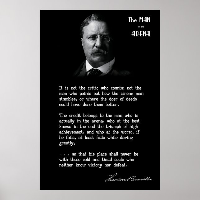 Poster L'HOMME de Roosevelt dans l'ARENA Discours 2 (Devant)