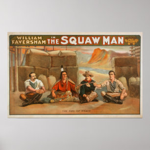 Poster "L'homme de squaw" - le tuyau du théâtre de paix