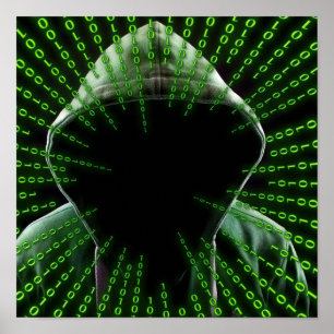 Poster L'homme du code binaire