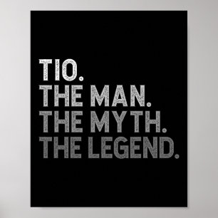 Poster L'Homme Le Mythe La Fête des pères Légende Drôle