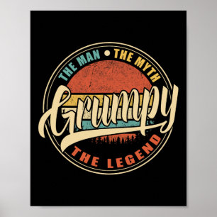 Poster L'Homme Le Mythe La Légende Pères Vintages Rétro