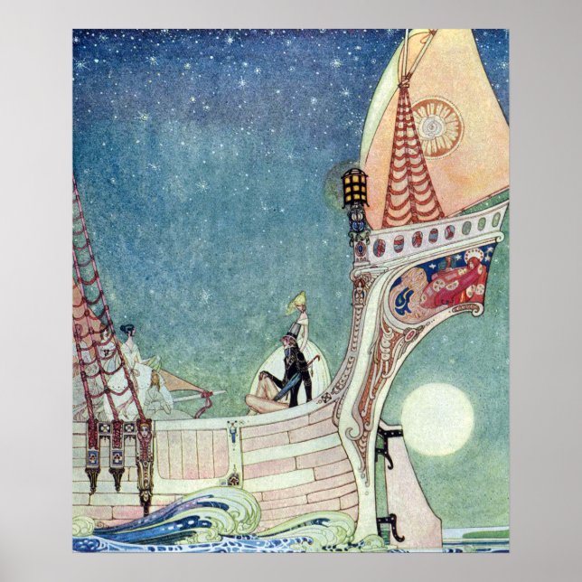 Poster L'homme qui n'a jamais ri de Kay Nielsen (Devant)