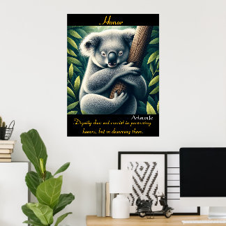 Poster L'honneur repose dans l'élégance de la nature